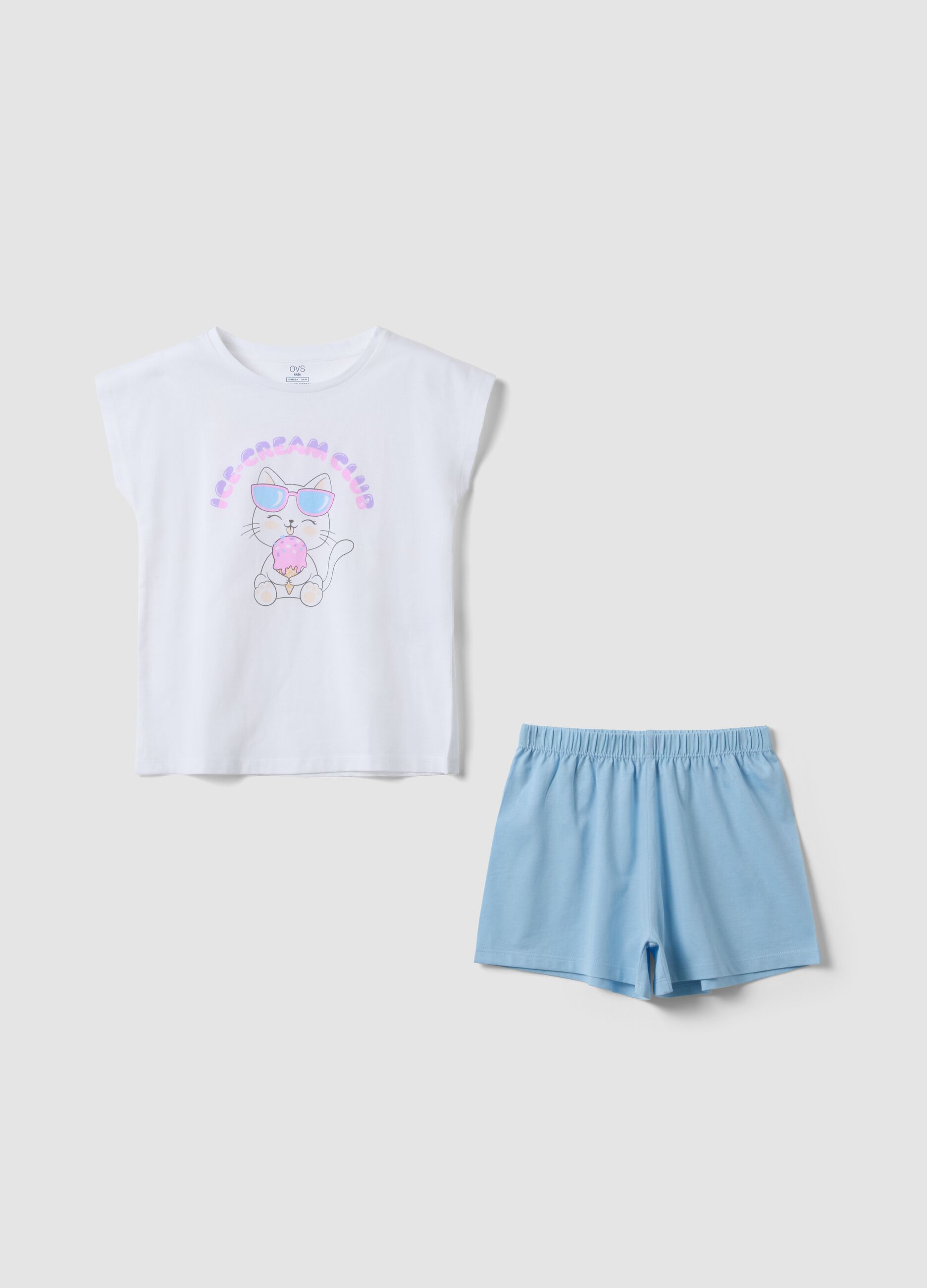 Light blue organic cotton pyjamas