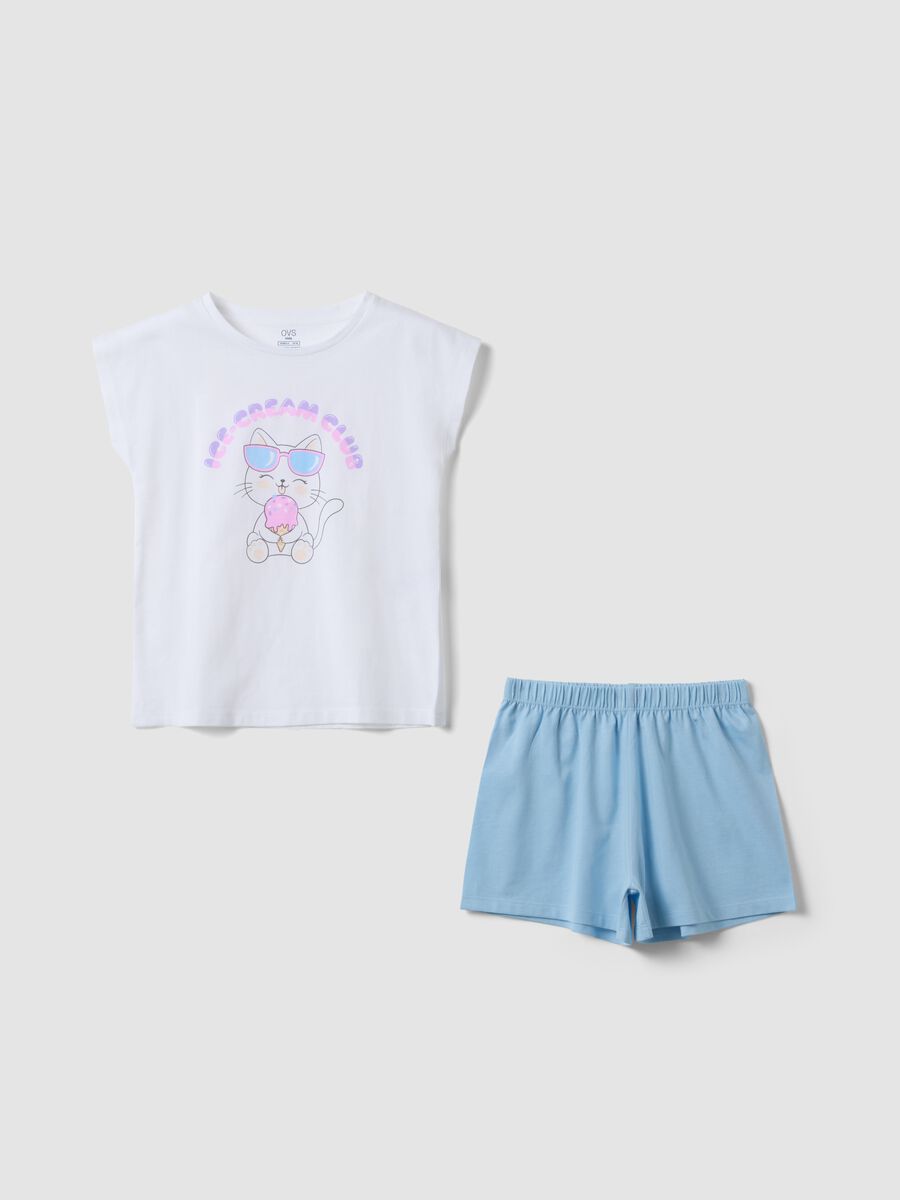 Light blue organic cotton pyjamas_0