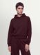 Violettes Sweatshirt aus elastischem Modal mit Rundhalsausschnitt_0