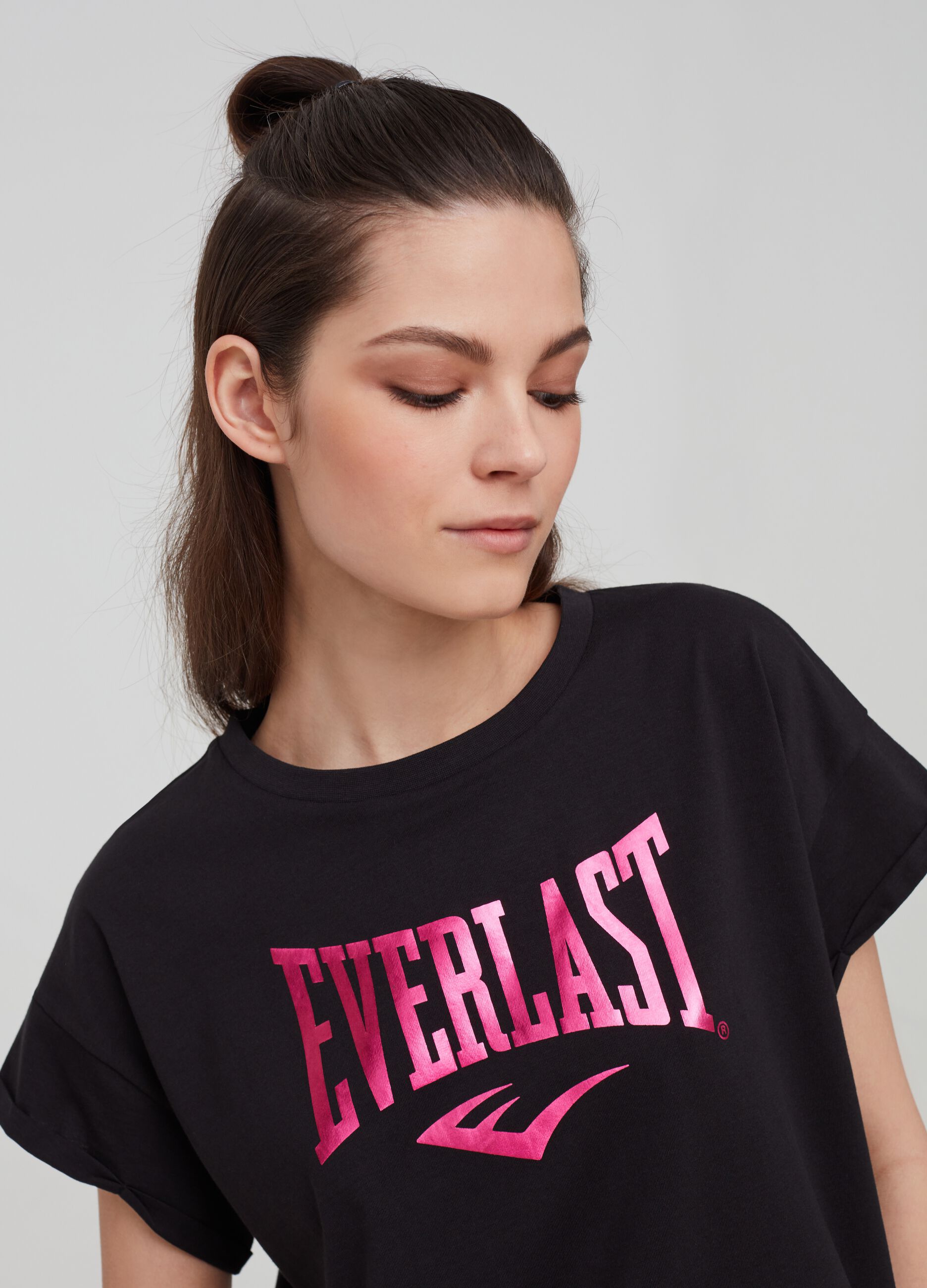 Camiseta de algodón 100% con estampado Everlast