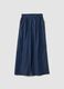 Blue pure cotton striped palazzo trousers_4