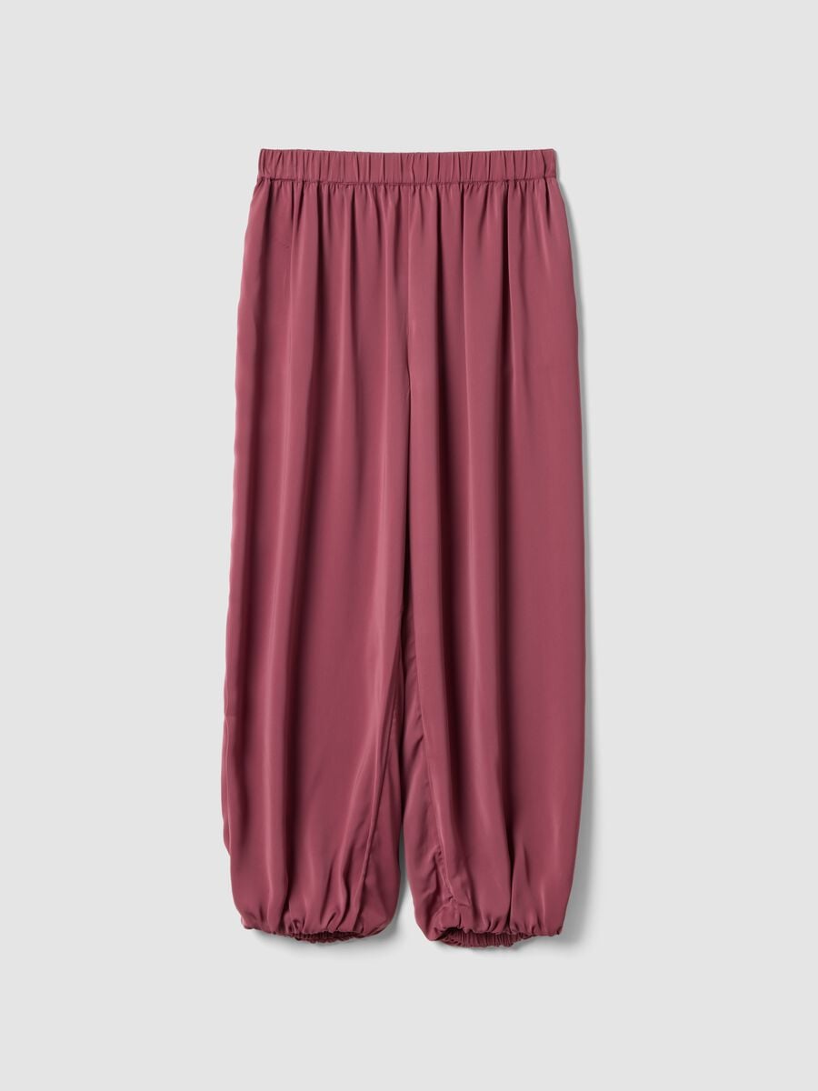 Rosa Joggerhose im Relaxed Fit mit elastischem Bund_4