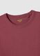 Long sleeve red T-shirt in pure cotton with regular fit_5