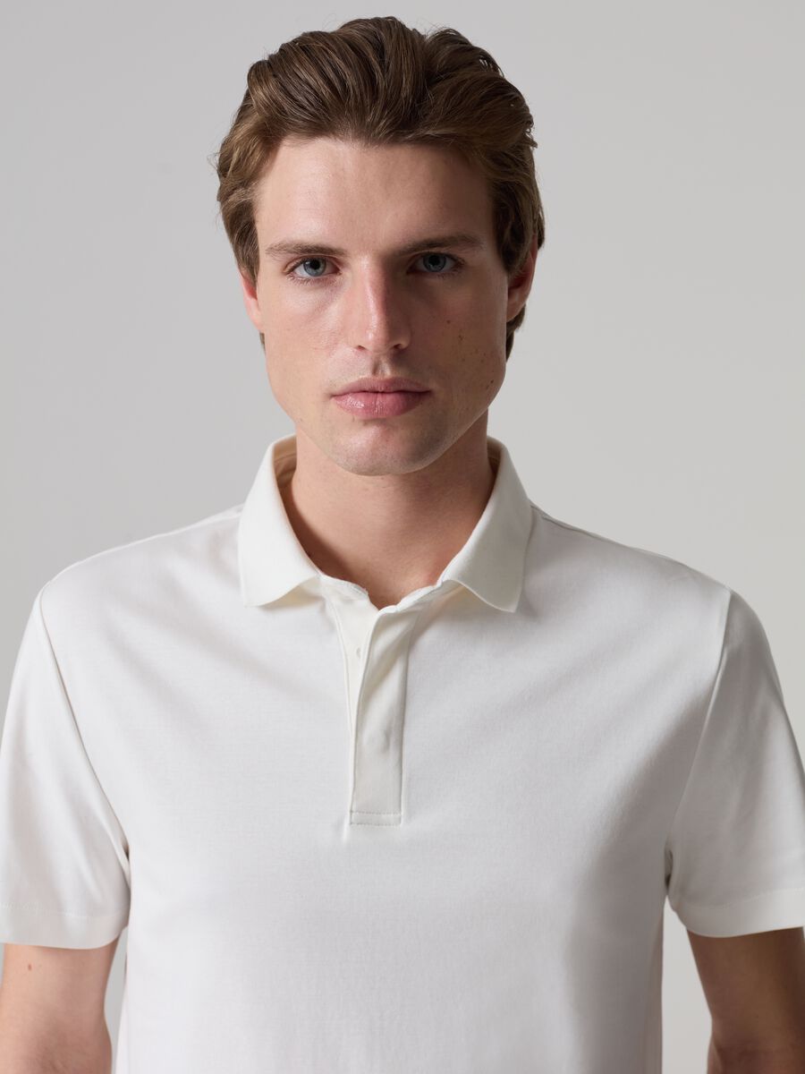 Contemporary City polo shirt in mercerised cotton_1