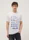 Wei&szlig;es T-Shirt aus reiner Baumwolle mit kurzen &Auml;rmeln, Regular Fit_0
