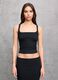 Black Square-Neck Tank Top_0