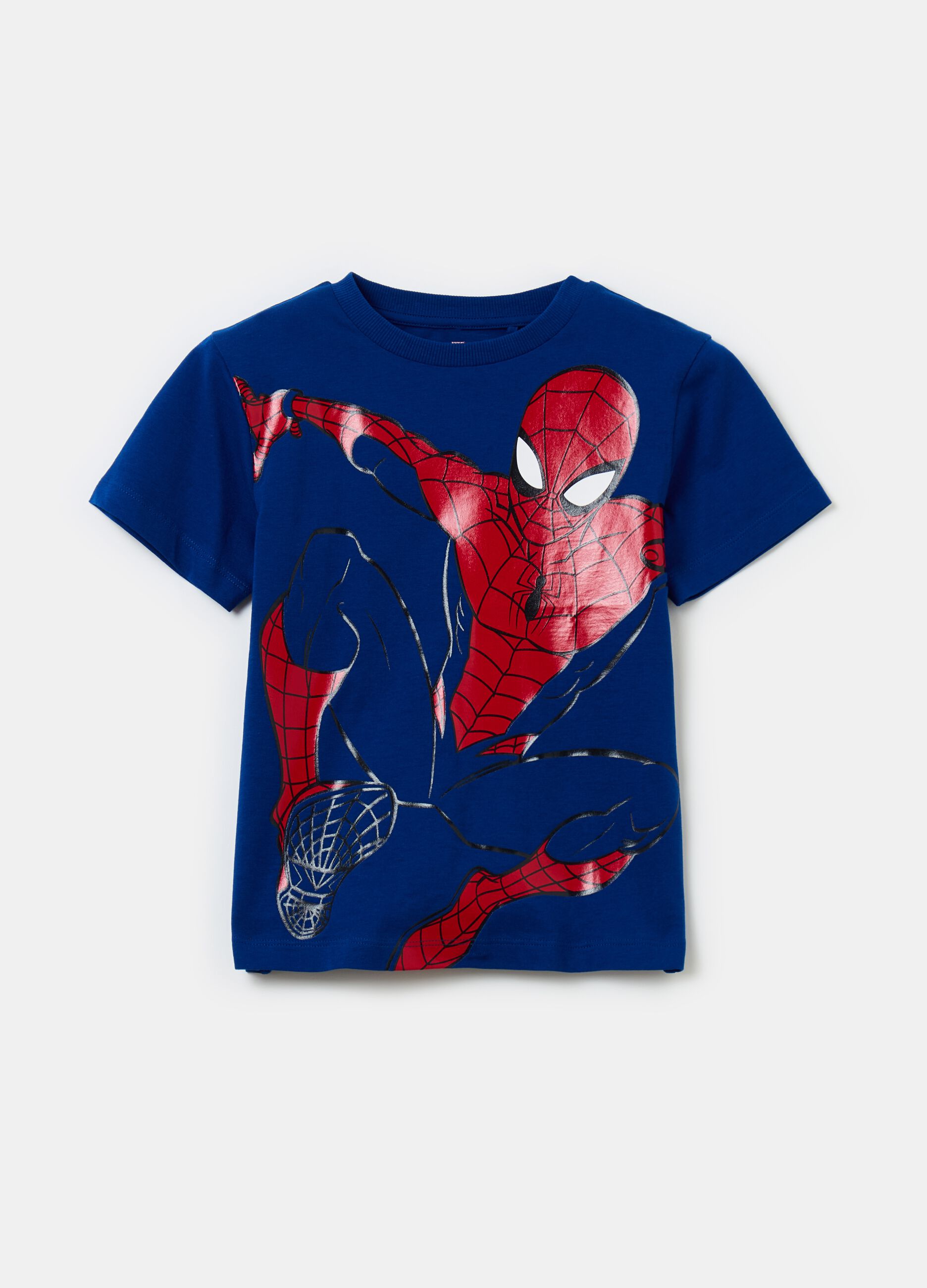 Camiseta de algodón estampado Spider-Man