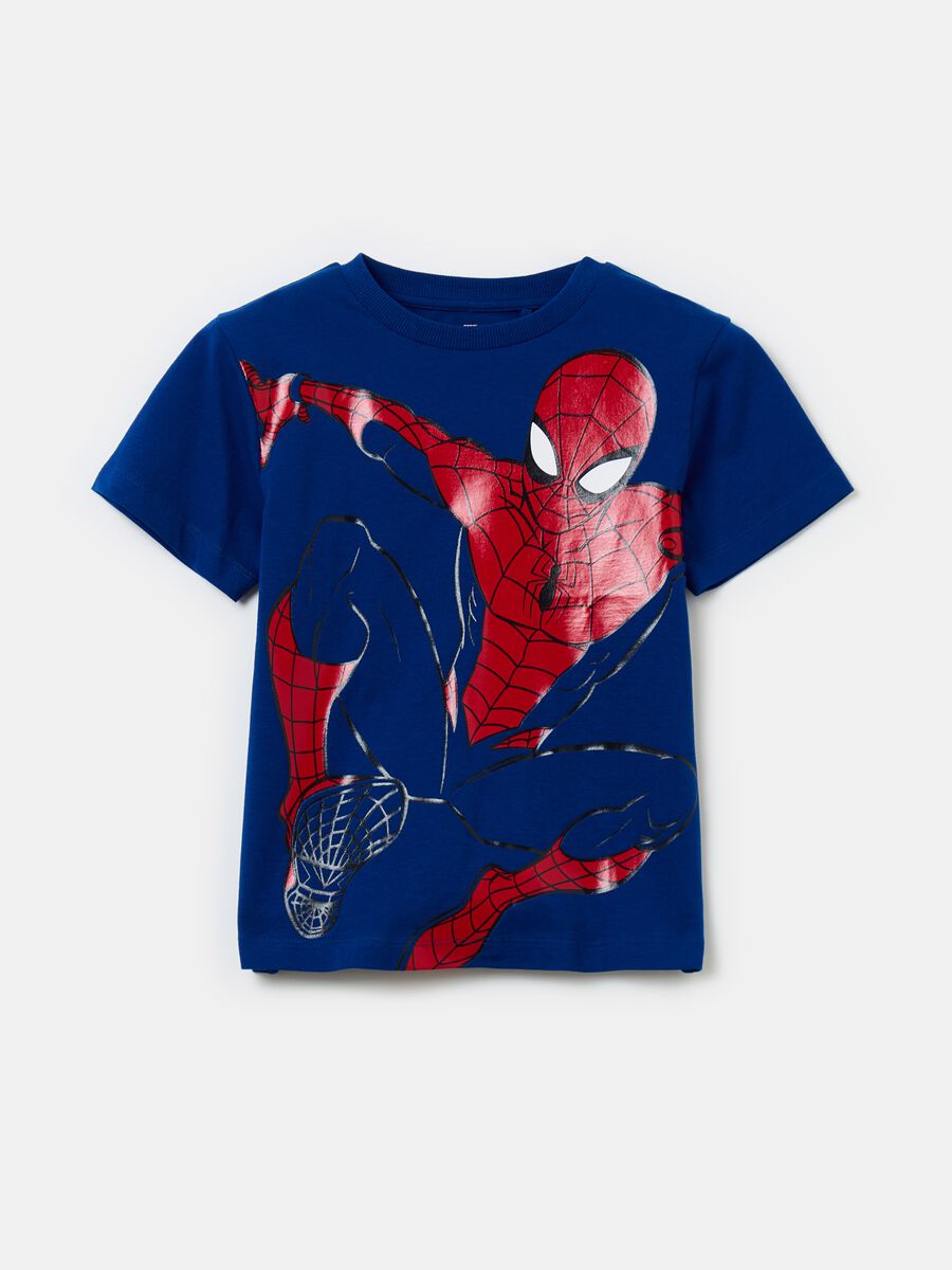 Camiseta de algodón estampado Spider-Man_0