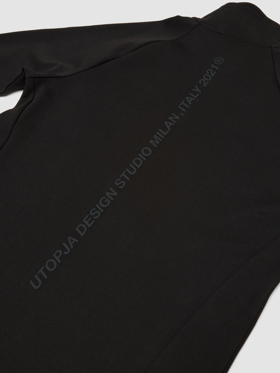 Technical Half-Zip Sweater &ndash; Fitted Black_2