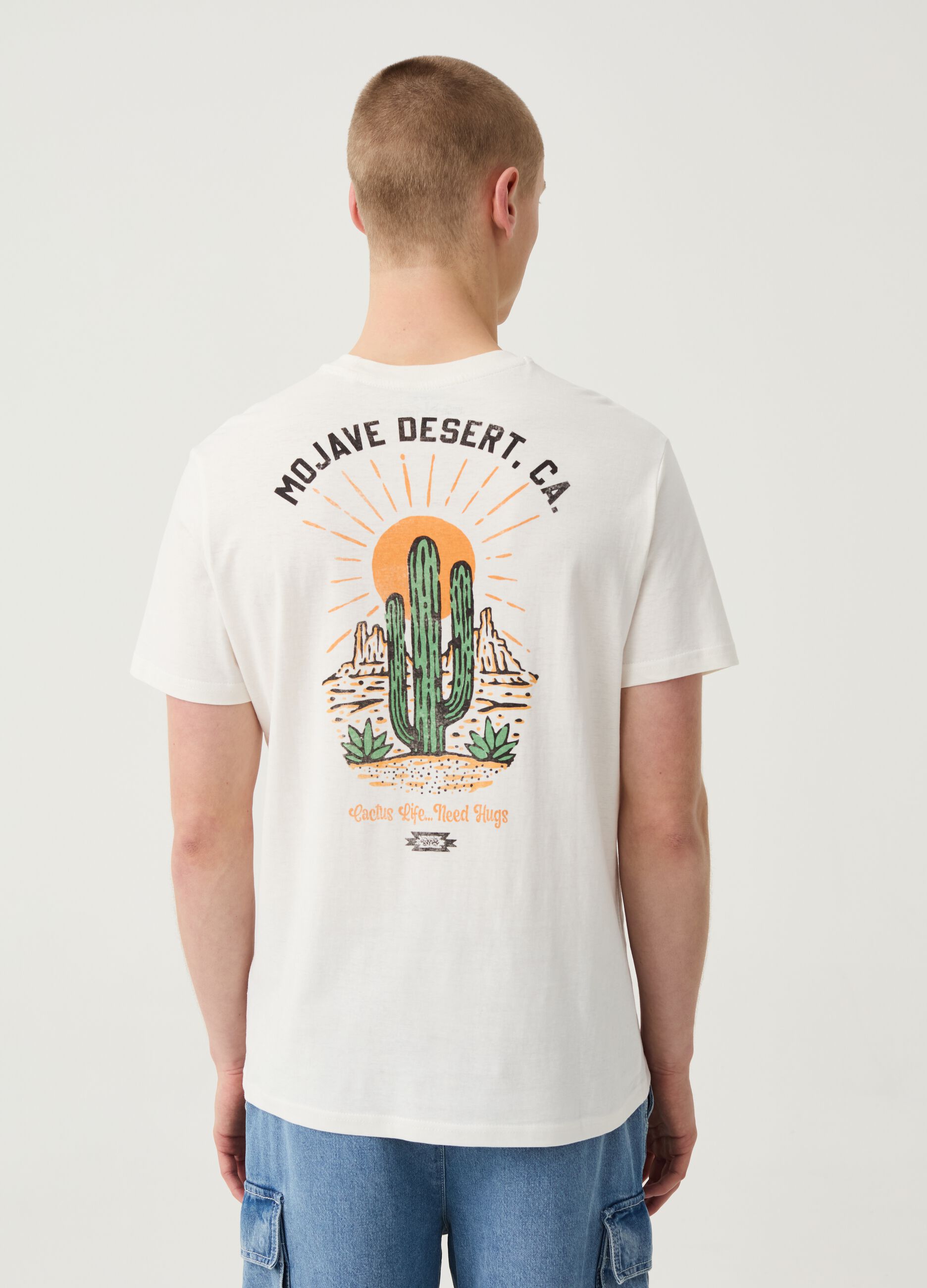 T-shirt with Mojave Desert California print