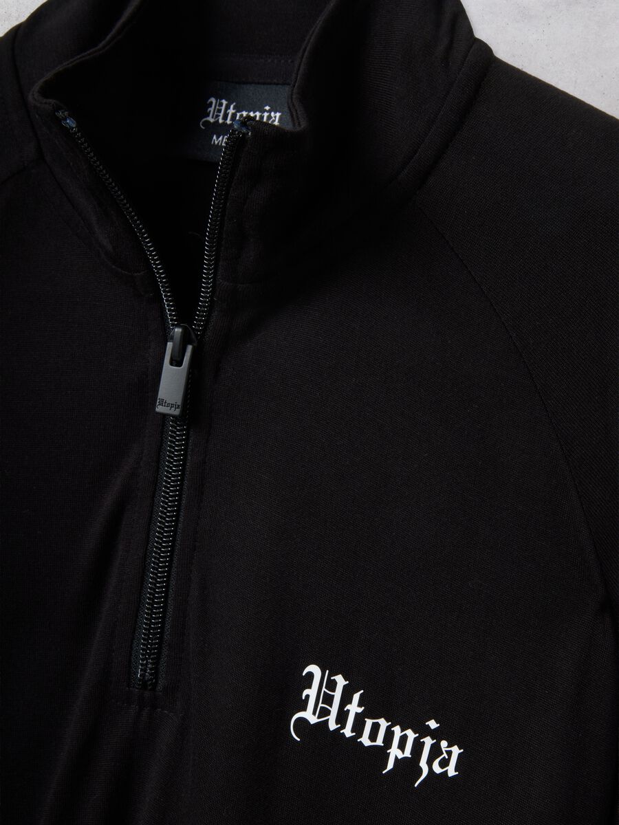Half-Zip Light Sweater Black_7