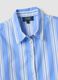Blue striped pure cotton shirt_5