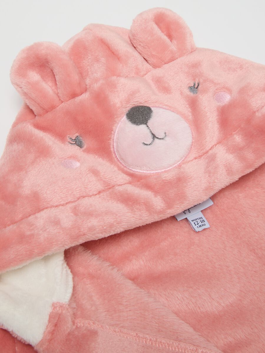 Pink Hooded Bathrobe_3