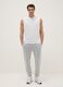 Grey Regular Fit Cotton Blend Jogger Trousers_0