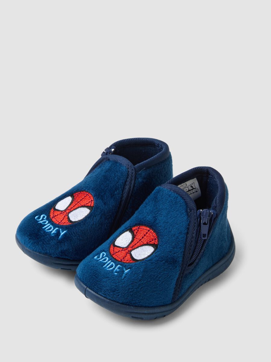 Chinelos de casa azuis com estampado Spidey para menino_2