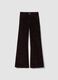 Brown bootcut stretch cotton jeans_4