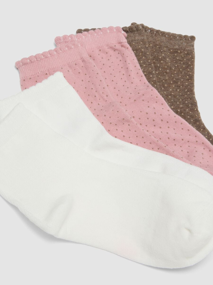 Seven-pack of multicolour short socks in organic stretch cotton_2
