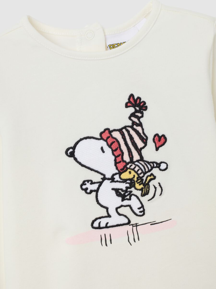 White Long Sleeve T-Shirt with Snoopy_2