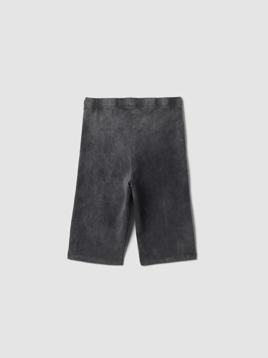 Grey stretch cotton cycling shorts_4