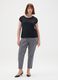 Grey Viscose Blend Regular Fit Leggings_0