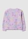 Sweatshirt de menina em algod&atilde;o puro roxo com cora&ccedil;&otilde;es, regular fit_1