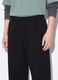 Schwarze Jogger aus reiner Baumwolle mit elastischem Bund, Oversize-Fit_3