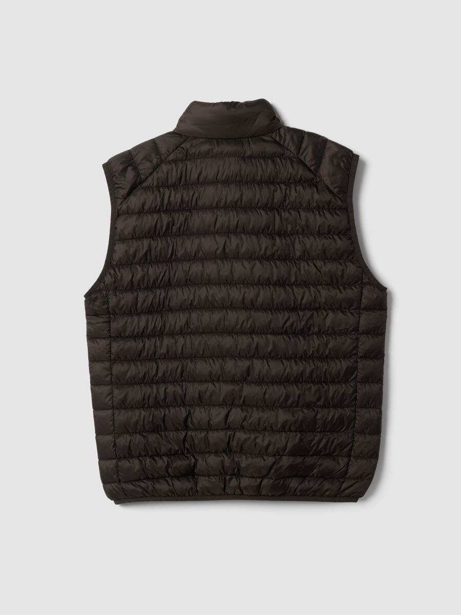Brown Ultralight Padded Gilet with Zip_2
