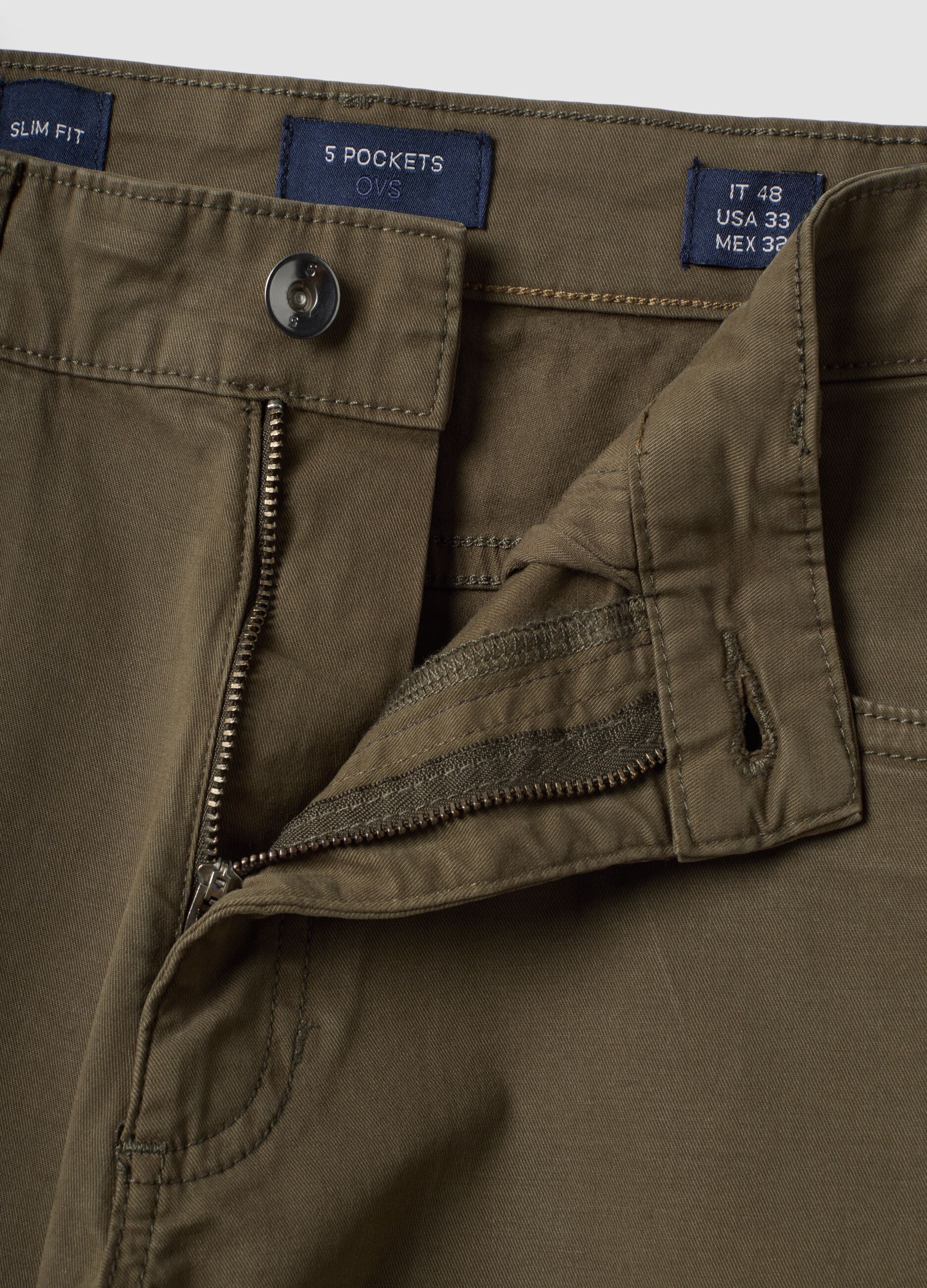 &Pi;&rho;ά&sigma;&iota;&nu;&omicron; &pi;&alpha;&nu;&tau;&epsilon;&lambda;ό&nu;&iota; slim fit &alpha;&pi;ό &epsilon;&lambda;&alpha;&sigma;&tau;&iota;&kappa;ό &beta;&alpha;&mu;&beta;&alpha;&kappa;&epsilon;&rho;ό twill