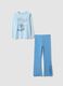 Light blue organic cotton pyjamas with Lilo & Stitch print_0