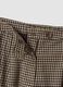 Pantaloni beige scuro e neri in viscosa e lana elasticizzata_1
