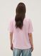 Camiseta rosa de algod&oacute;n puro con mensaje, corte relaxed_3