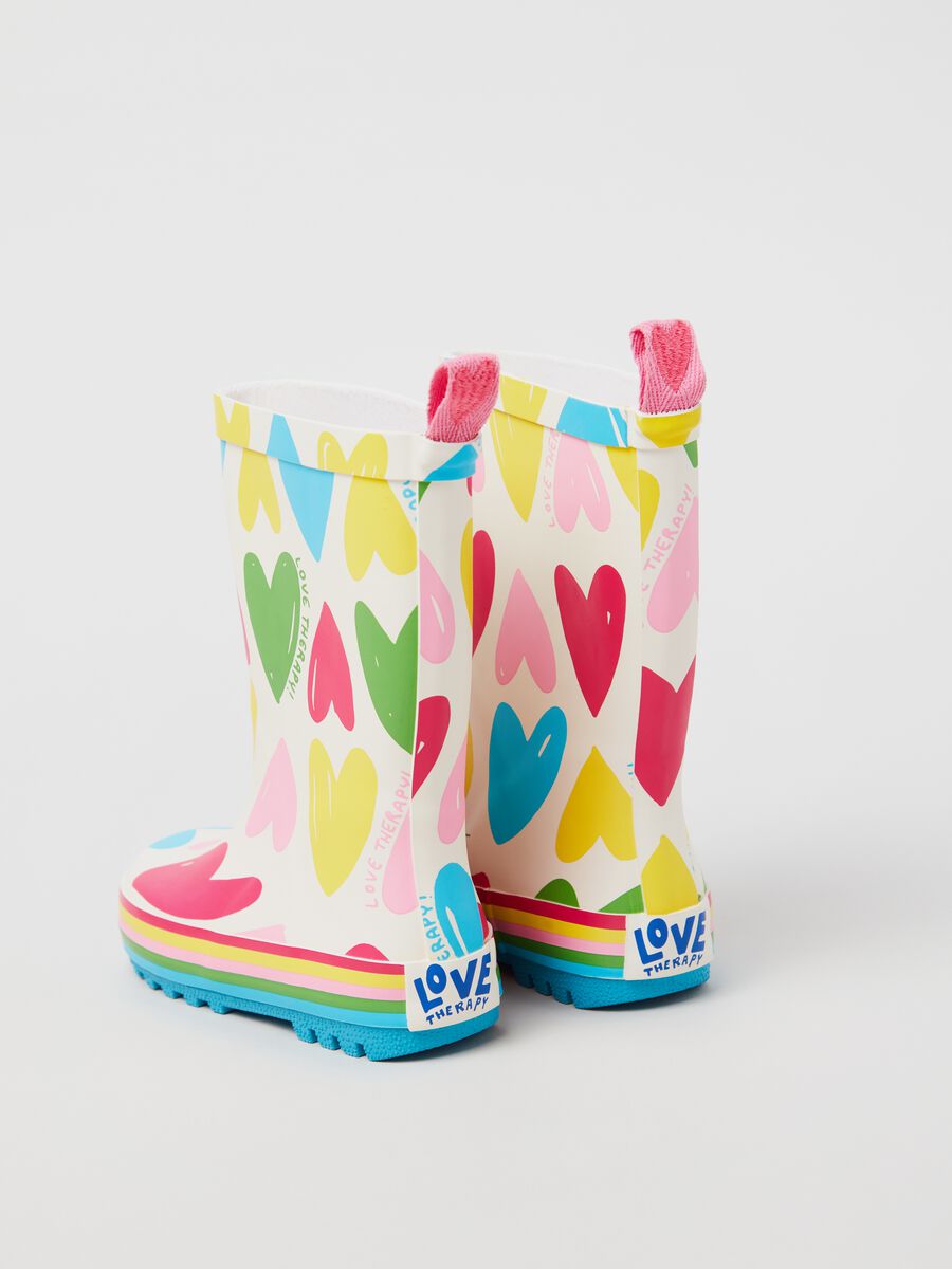 Rain boots with heart print_2