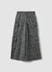 Graue Cargo-Hose aus reiner Baumwolle mit Animal-Print_1