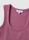 Pink stretch cotton tank top_5