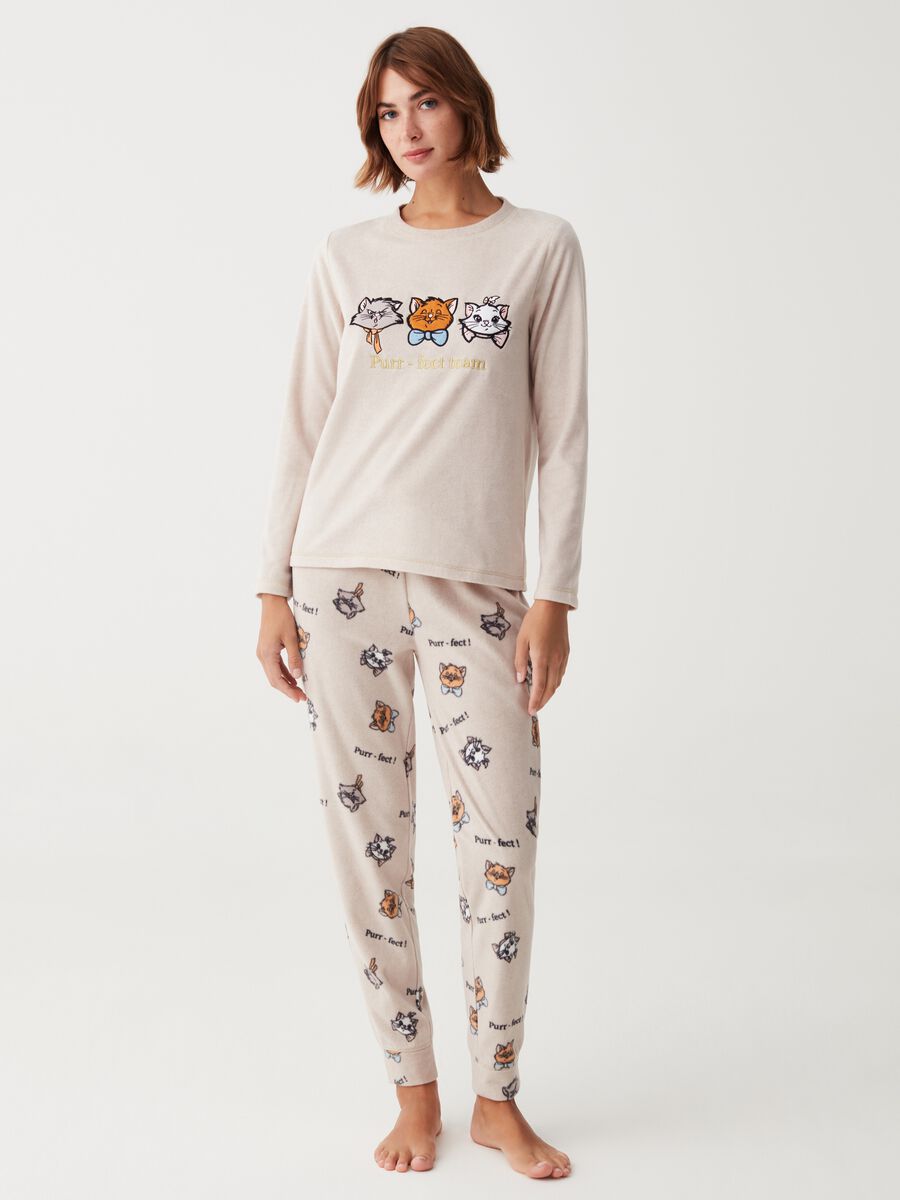 Pyjamas with Aristocats embroidery and print_0