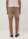 Brown denim jeans in stretch cotton, relaxed fit_2
