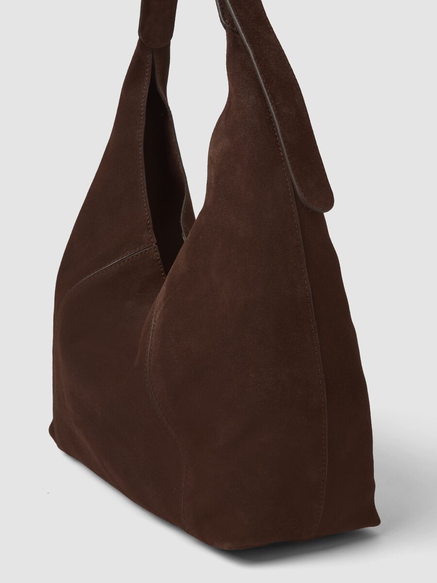 Borsa marrone in vera pelle a spalla_1