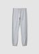 Pantaloni jogger grigi in puro cotone_0