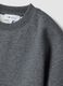 Graues Sweatshirt aus Baumwollmix mit Rundhalsausschnitt und Lurex-Print_1