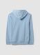 Blue cotton-blend hoodie with Simpsons print_2