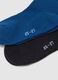 Long blue cotton blend socks for boys_1