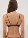 Braunes Bikini-Top aus Stretchmaterial mit Ombr&eacute;-Effekt_2