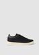 Black casual trainers with grey detail and contrast sole_0
