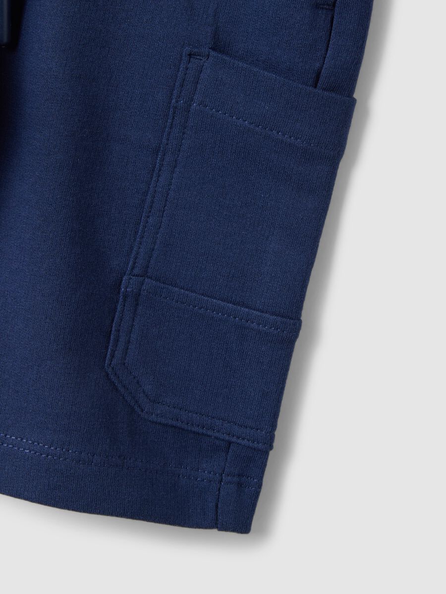 Short bleu en pur coton pour gar&ccedil;on coupe regular_2