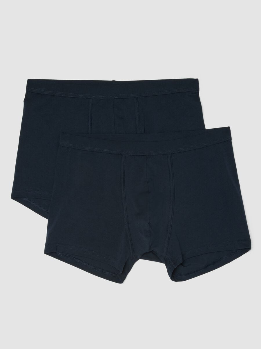 Pack de 2 boxers azuis em algod&atilde;o Supima el&aacute;stico_4