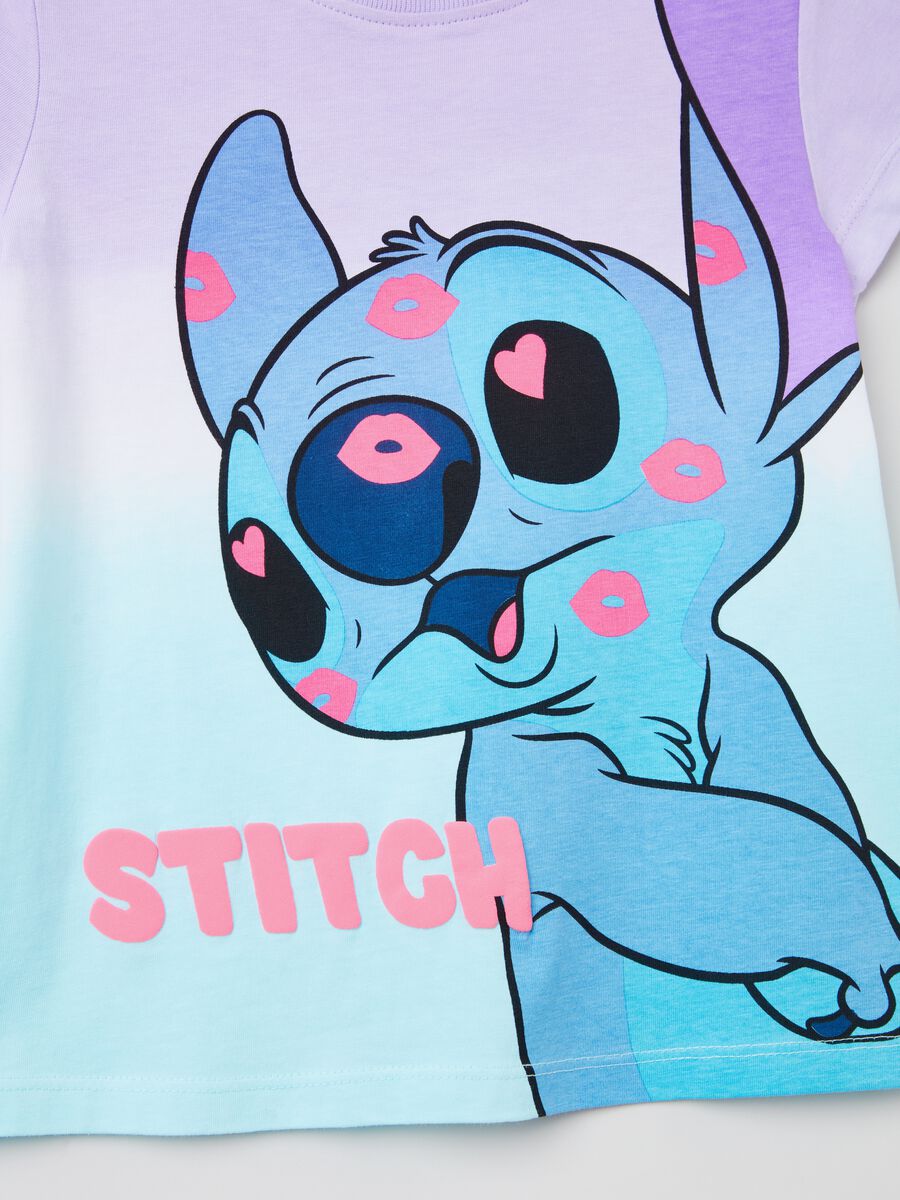 Camiseta de algodón estampado Disney Stitch_2