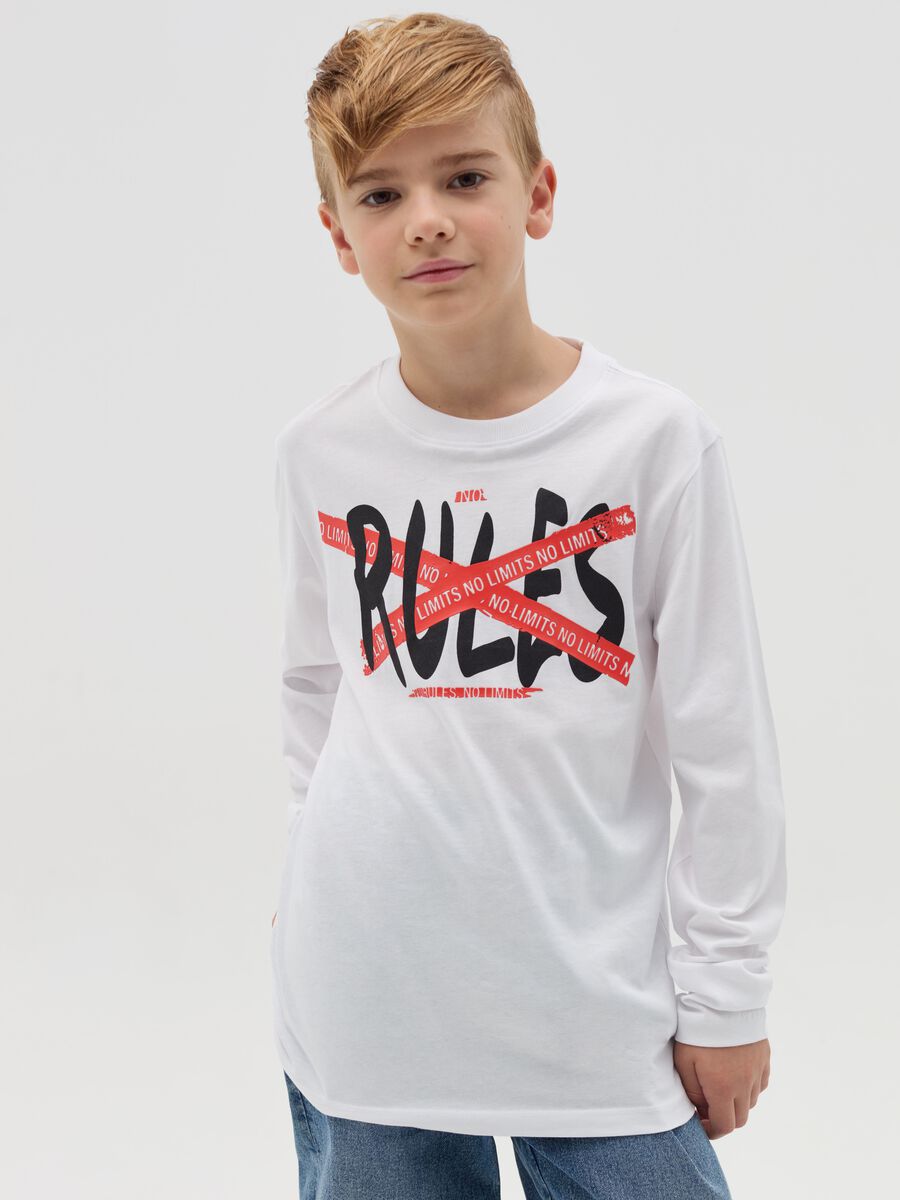 Long-sleeved T-shirt with print_0