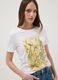Regular fit white pure cotton t-shirt with print_2