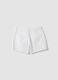 White pure cotton five-pocket shorts_4