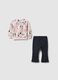Multicolour sweatshirt and trousers set for girls in cotton blend regular fit_1